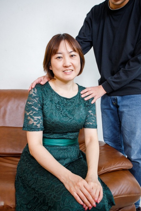 Gorgeous Japanese wife Yuki Kozakura gets stripped  fucked by a stud